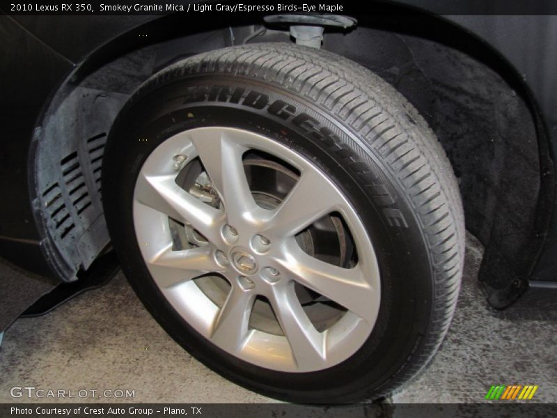 Smokey Granite Mica / Light Gray/Espresso Birds-Eye Maple 2010 Lexus RX 350