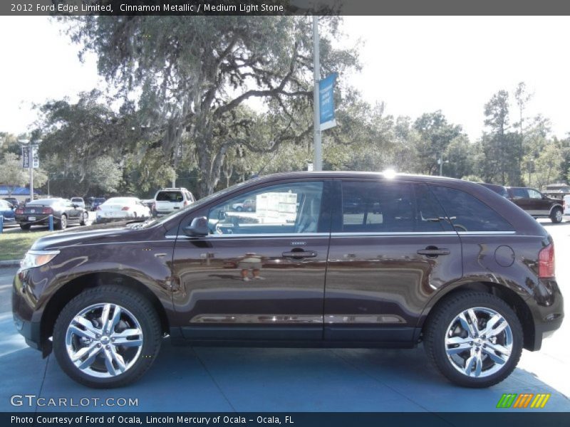 Cinnamon Metallic / Medium Light Stone 2012 Ford Edge Limited