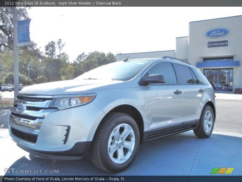 Ingot Silver Metallic / Charcoal Black 2012 Ford Edge SE EcoBoost