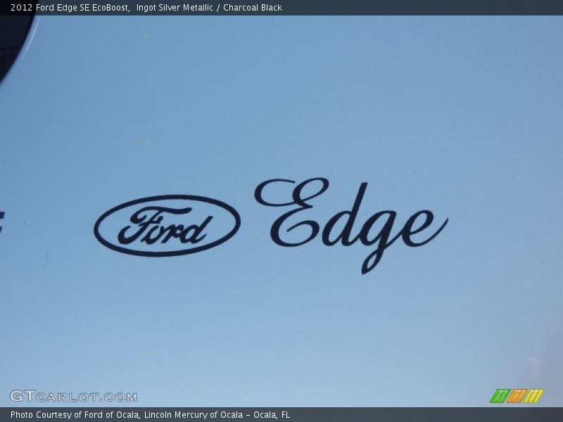 Ingot Silver Metallic / Charcoal Black 2012 Ford Edge SE EcoBoost