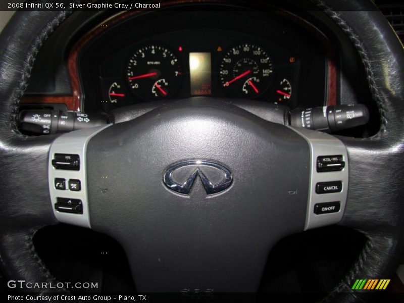 Silver Graphite Gray / Charcoal 2008 Infiniti QX 56