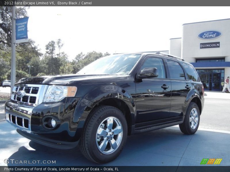 Ebony Black / Camel 2012 Ford Escape Limited V6