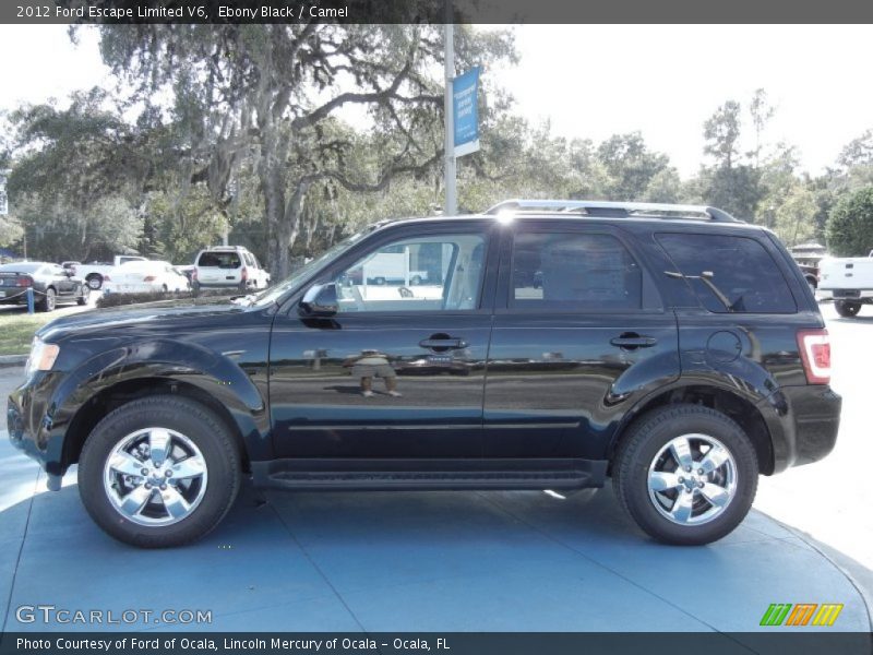 Ebony Black / Camel 2012 Ford Escape Limited V6