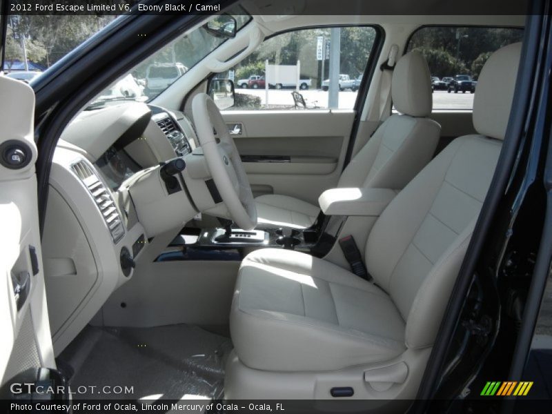 Ebony Black / Camel 2012 Ford Escape Limited V6