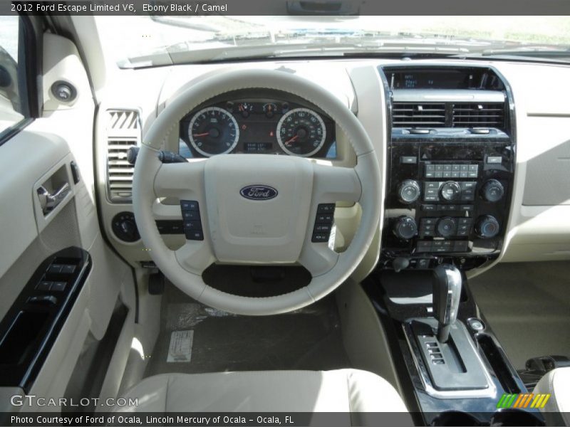 Ebony Black / Camel 2012 Ford Escape Limited V6