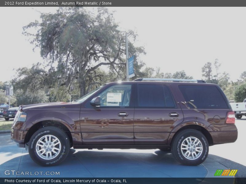 Autumn Red Metallic / Stone 2012 Ford Expedition Limited