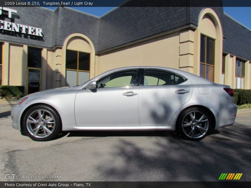 Tungsten Pearl / Light Gray 2009 Lexus IS 250