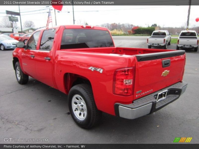 Victory Red / Dark Titanium 2011 Chevrolet Silverado 1500 Crew Cab 4x4