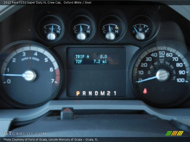  2012 F250 Super Duty XL Crew Cab XL Crew Cab Gauges