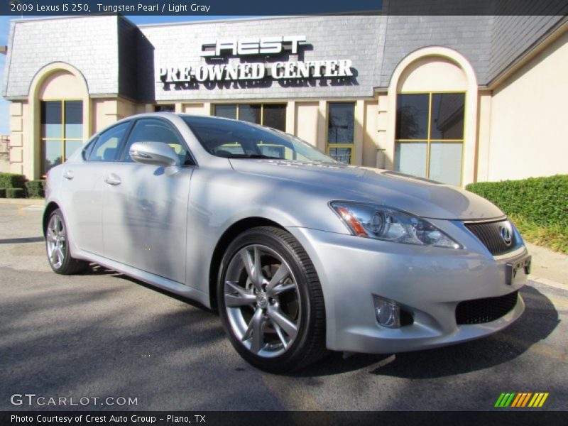 Tungsten Pearl / Light Gray 2009 Lexus IS 250