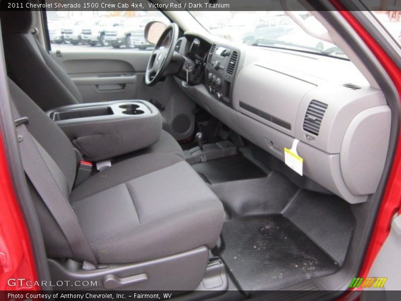 Victory Red / Dark Titanium 2011 Chevrolet Silverado 1500 Crew Cab 4x4