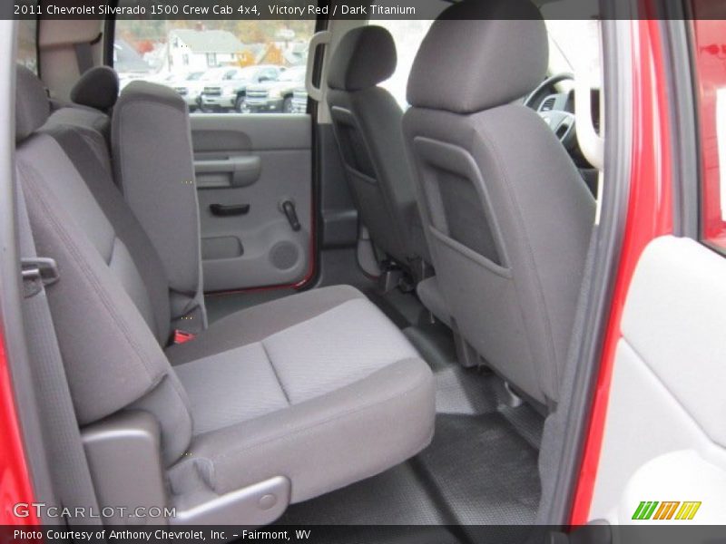 Victory Red / Dark Titanium 2011 Chevrolet Silverado 1500 Crew Cab 4x4