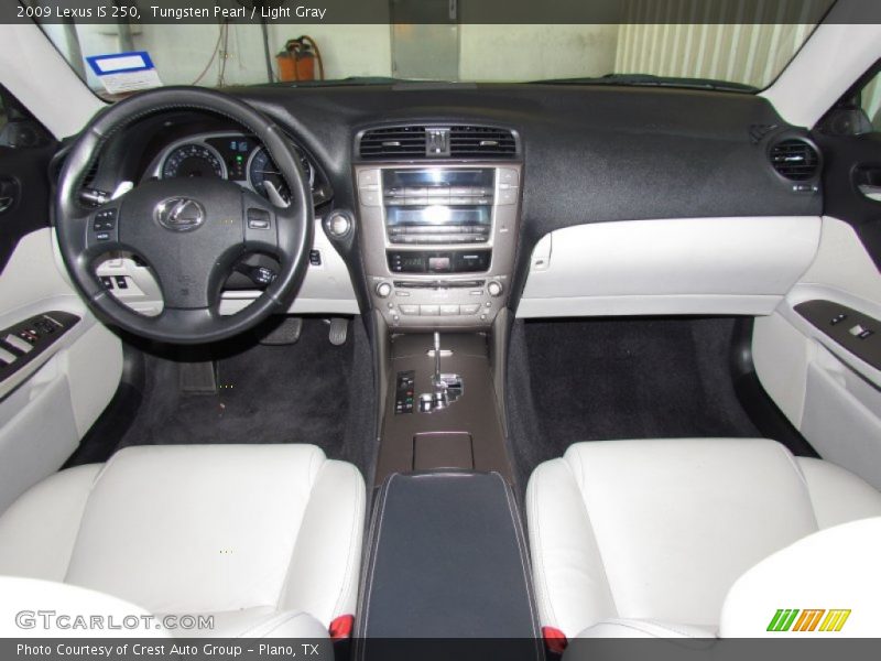 Tungsten Pearl / Light Gray 2009 Lexus IS 250