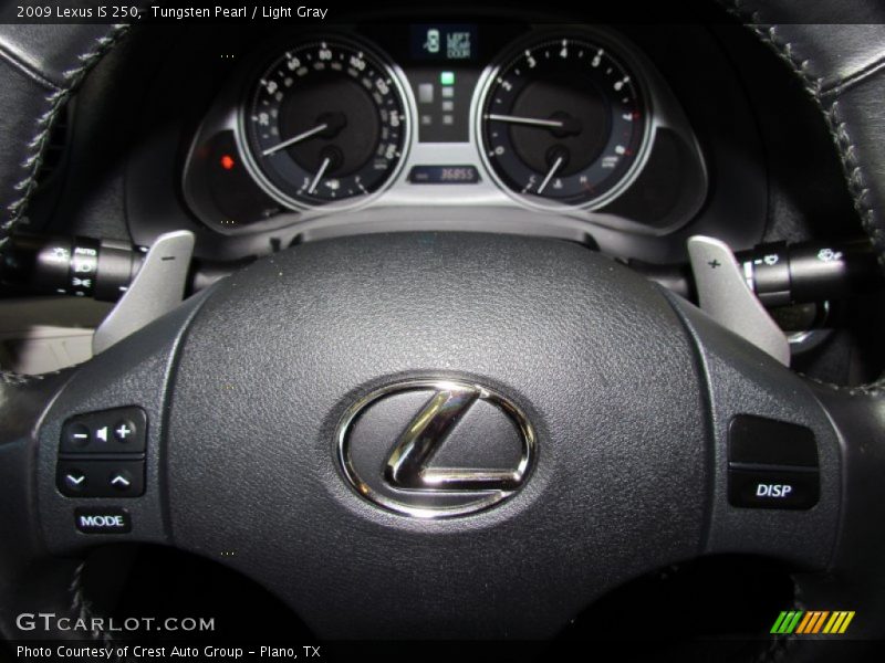 Tungsten Pearl / Light Gray 2009 Lexus IS 250