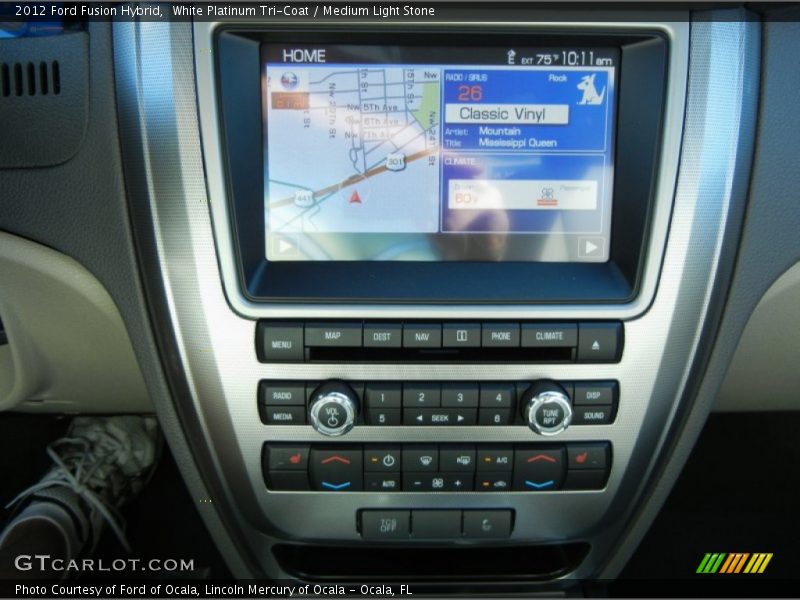 Navigation of 2012 Fusion Hybrid