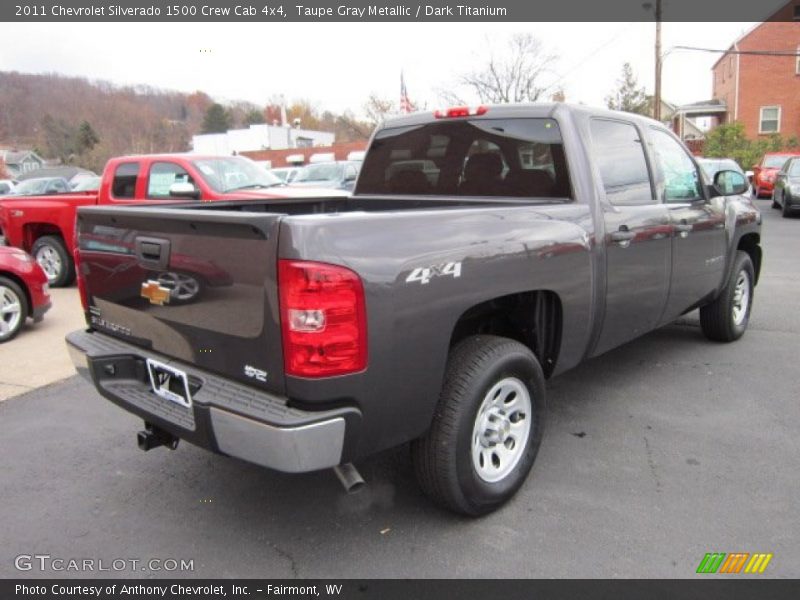 Taupe Gray Metallic / Dark Titanium 2011 Chevrolet Silverado 1500 Crew Cab 4x4