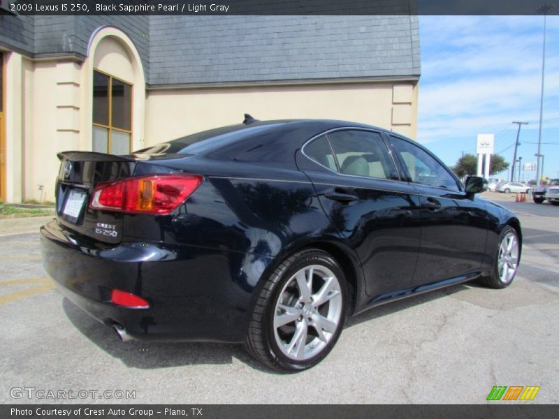 Black Sapphire Pearl / Light Gray 2009 Lexus IS 250