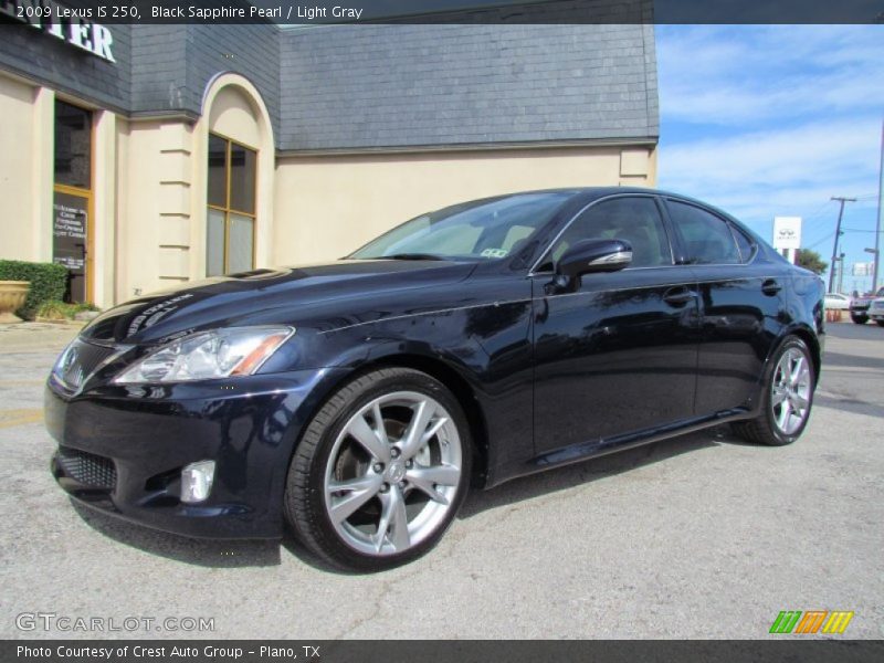 Black Sapphire Pearl / Light Gray 2009 Lexus IS 250