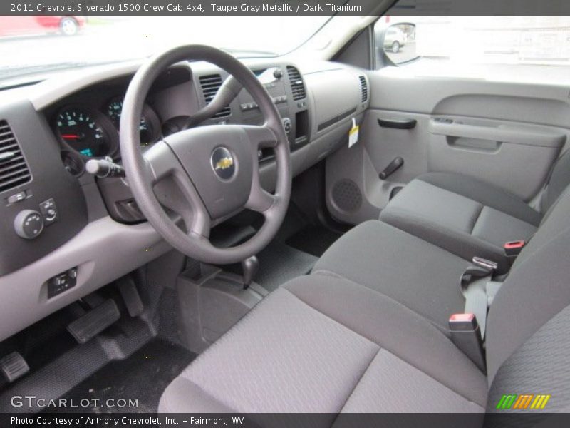 Taupe Gray Metallic / Dark Titanium 2011 Chevrolet Silverado 1500 Crew Cab 4x4