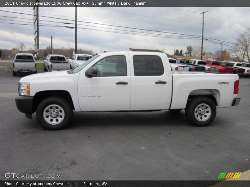 Summit White / Dark Titanium 2011 Chevrolet Silverado 1500 Crew Cab 4x4