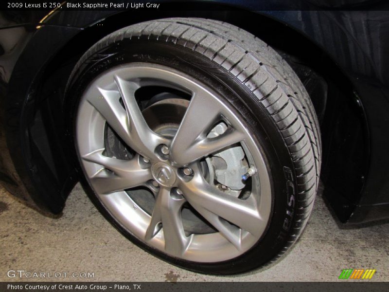 Black Sapphire Pearl / Light Gray 2009 Lexus IS 250