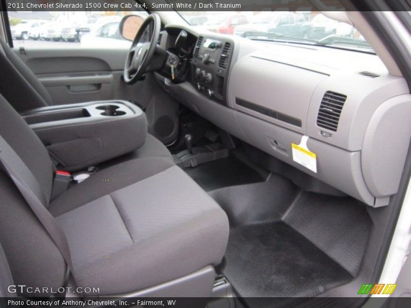 Summit White / Dark Titanium 2011 Chevrolet Silverado 1500 Crew Cab 4x4