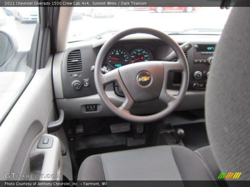 Summit White / Dark Titanium 2011 Chevrolet Silverado 1500 Crew Cab 4x4