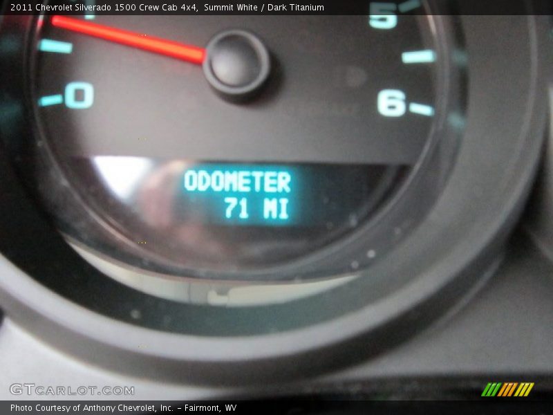 Summit White / Dark Titanium 2011 Chevrolet Silverado 1500 Crew Cab 4x4