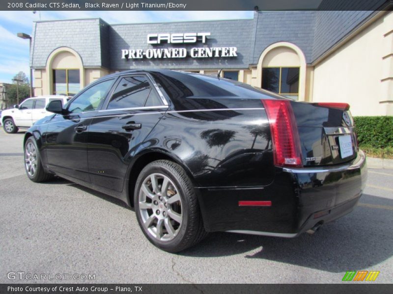 Black Raven / Light Titanium/Ebony 2008 Cadillac CTS Sedan