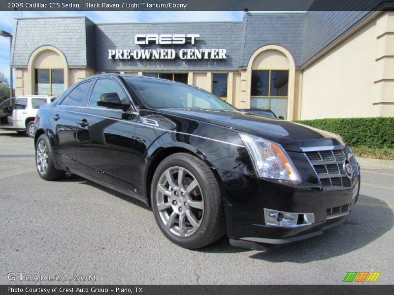 Black Raven / Light Titanium/Ebony 2008 Cadillac CTS Sedan
