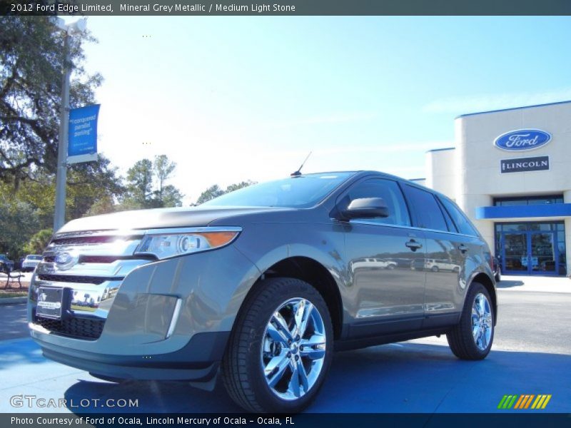 Mineral Grey Metallic / Medium Light Stone 2012 Ford Edge Limited