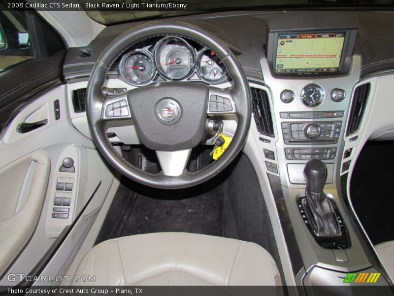 Black Raven / Light Titanium/Ebony 2008 Cadillac CTS Sedan