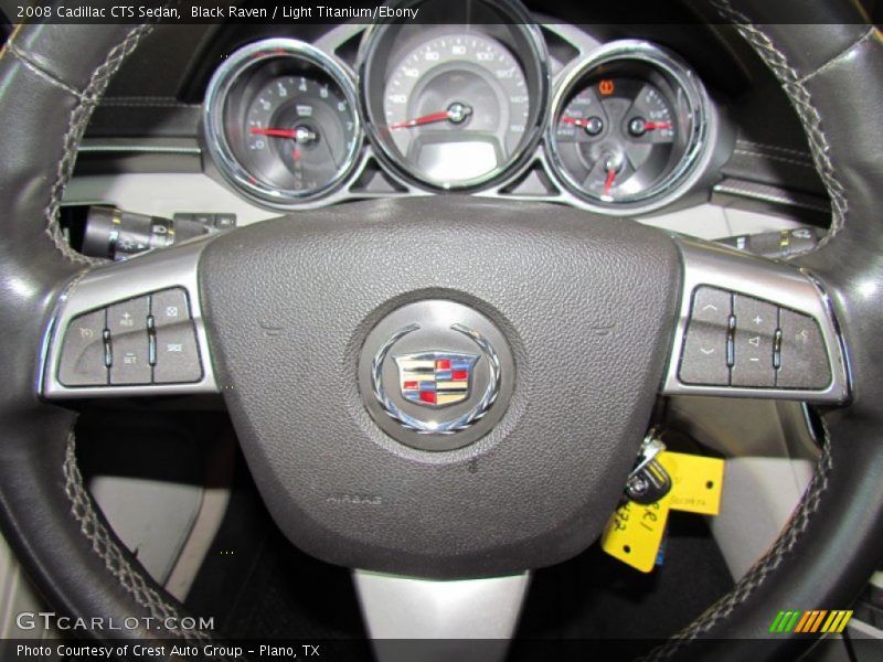 Black Raven / Light Titanium/Ebony 2008 Cadillac CTS Sedan
