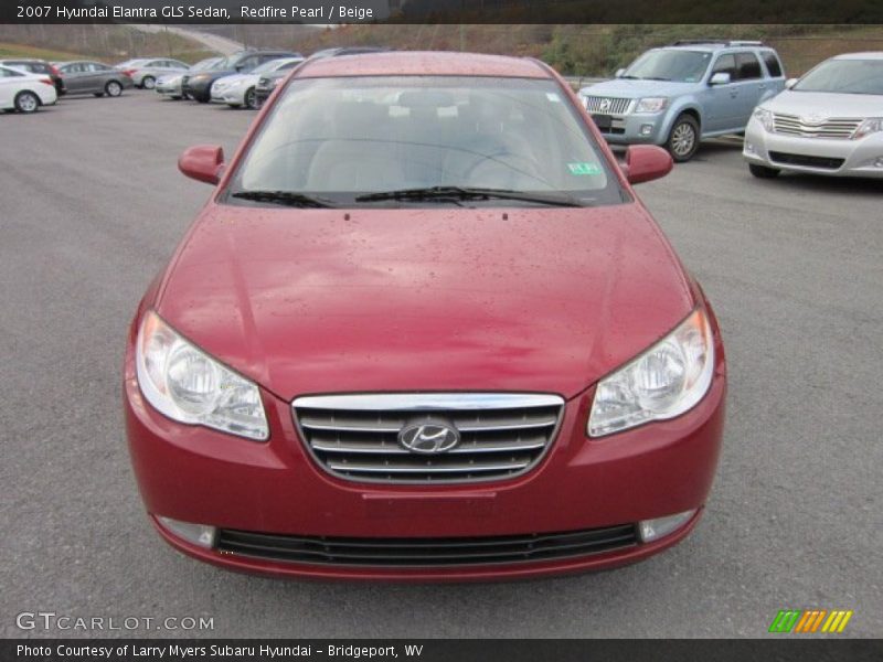 Redfire Pearl / Beige 2007 Hyundai Elantra GLS Sedan
