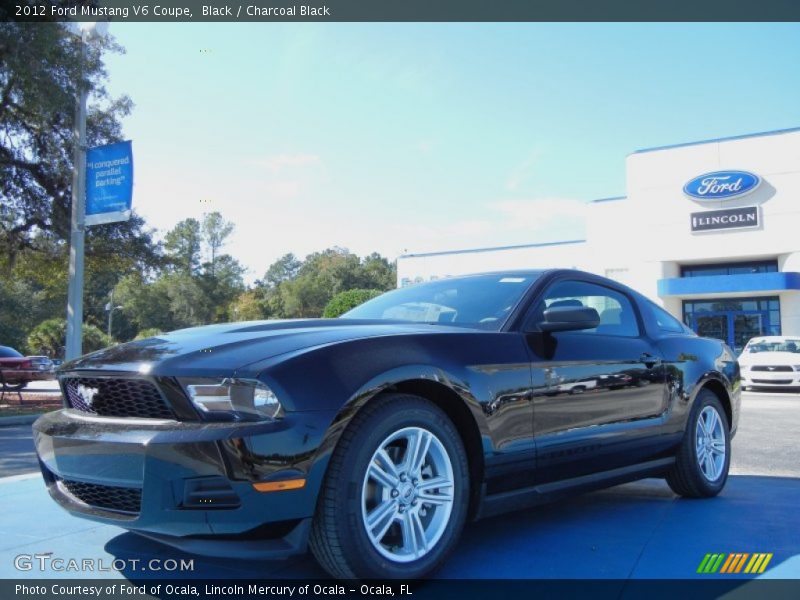 Black / Charcoal Black 2012 Ford Mustang V6 Coupe