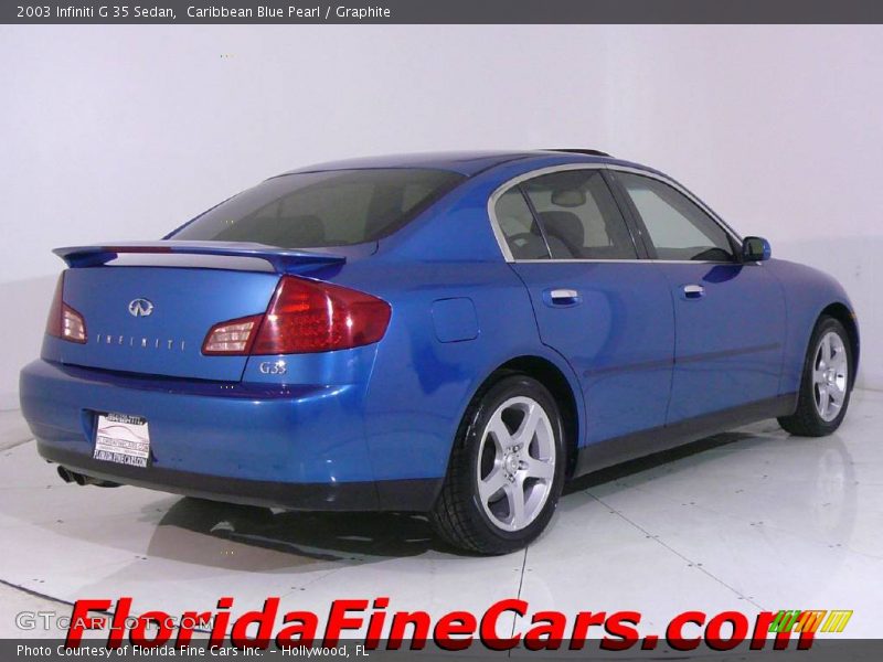 Caribbean Blue Pearl / Graphite 2003 Infiniti G 35 Sedan