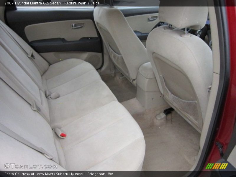 Redfire Pearl / Beige 2007 Hyundai Elantra GLS Sedan