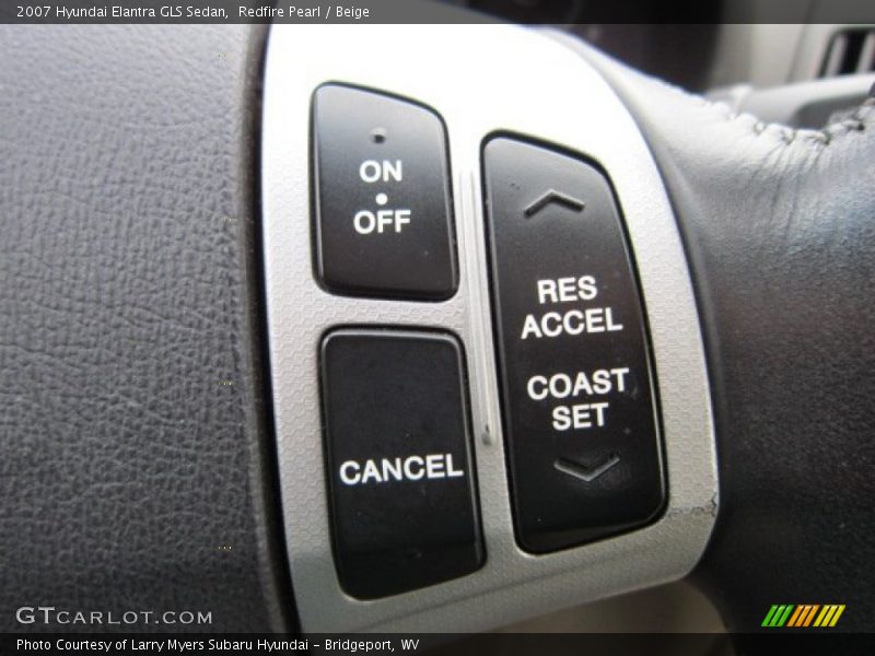 Redfire Pearl / Beige 2007 Hyundai Elantra GLS Sedan