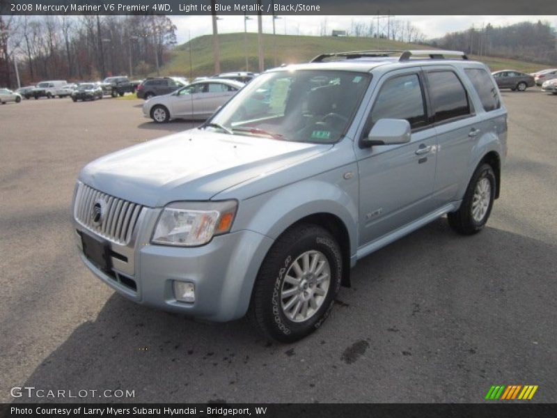 Light Ice Blue Metallic / Black/Stone 2008 Mercury Mariner V6 Premier 4WD