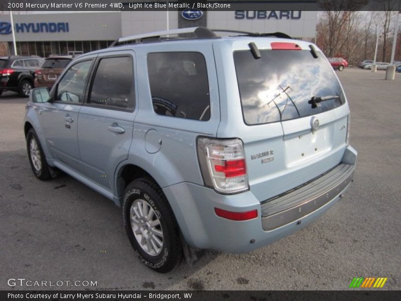 Light Ice Blue Metallic / Black/Stone 2008 Mercury Mariner V6 Premier 4WD