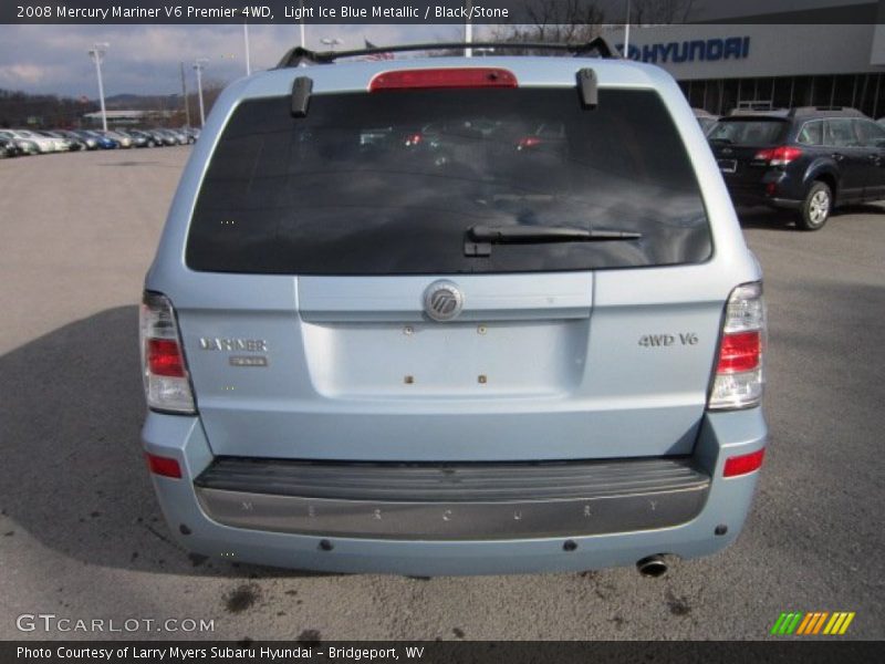 Light Ice Blue Metallic / Black/Stone 2008 Mercury Mariner V6 Premier 4WD