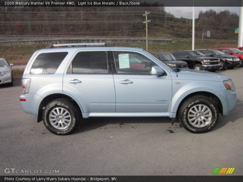 Light Ice Blue Metallic / Black/Stone 2008 Mercury Mariner V6 Premier 4WD