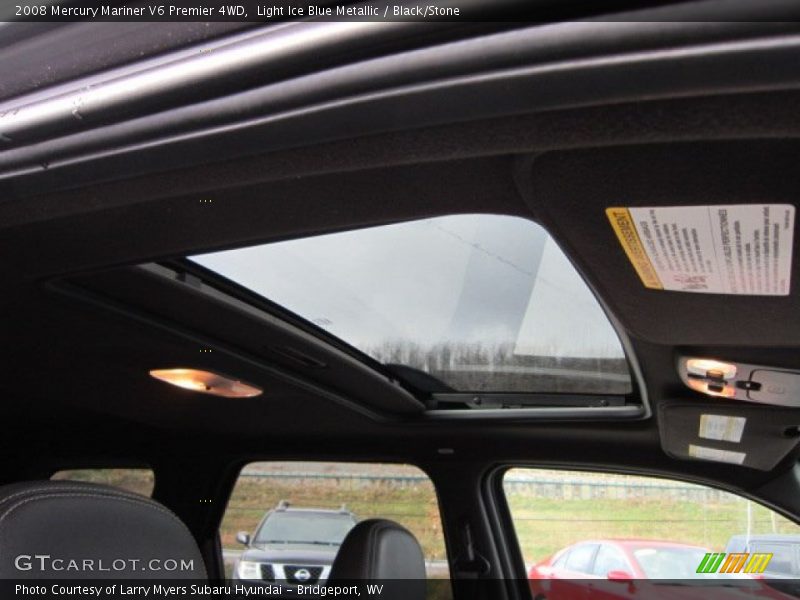Light Ice Blue Metallic / Black/Stone 2008 Mercury Mariner V6 Premier 4WD