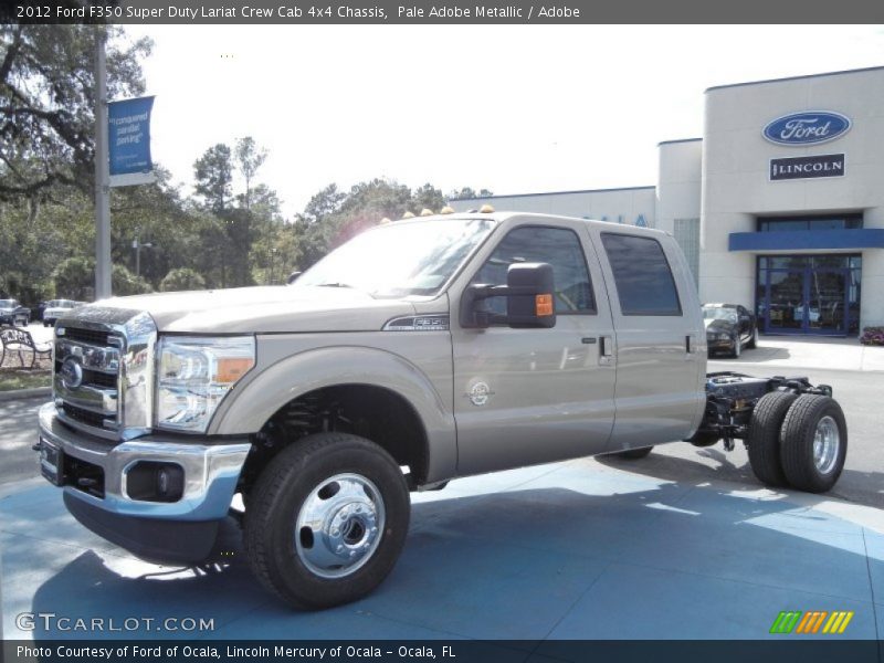 Front 3/4 View of 2012 F350 Super Duty Lariat Crew Cab 4x4 Chassis