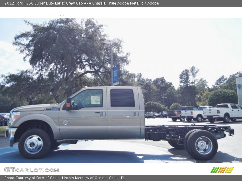  2012 F350 Super Duty Lariat Crew Cab 4x4 Chassis Pale Adobe Metallic