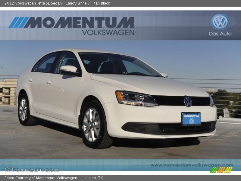 Candy White / Titan Black 2012 Volkswagen Jetta SE Sedan