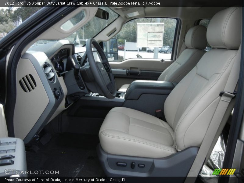  2012 F350 Super Duty Lariat Crew Cab 4x4 Chassis Adobe Interior