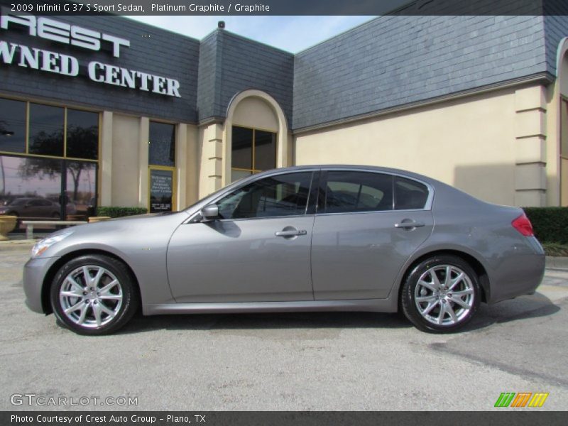 Platinum Graphite / Graphite 2009 Infiniti G 37 S Sport Sedan