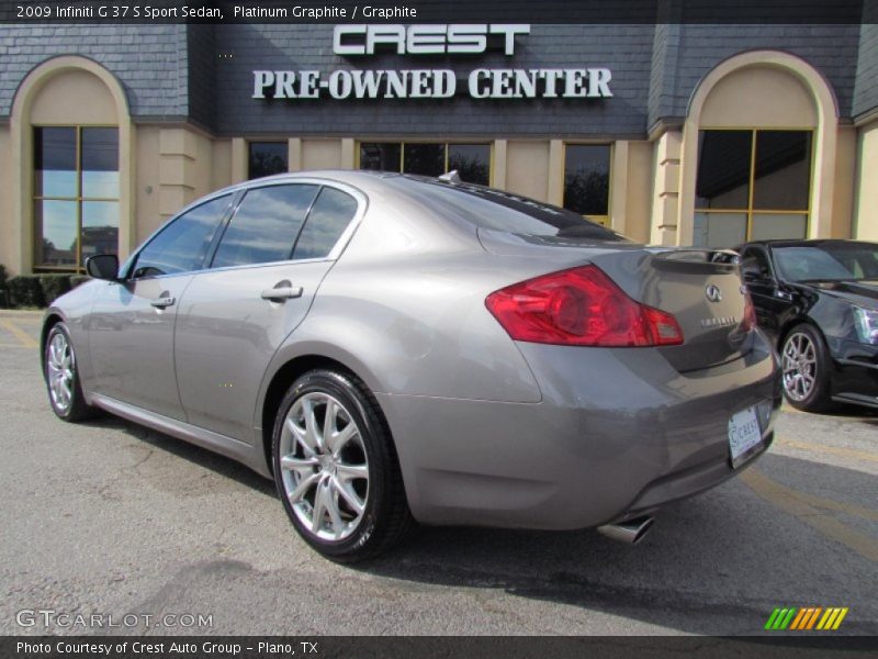 Platinum Graphite / Graphite 2009 Infiniti G 37 S Sport Sedan
