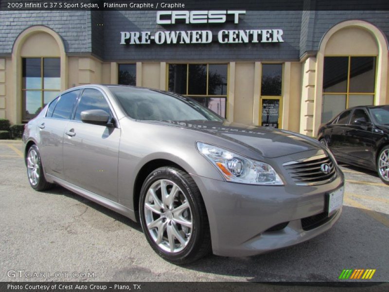 Platinum Graphite / Graphite 2009 Infiniti G 37 S Sport Sedan